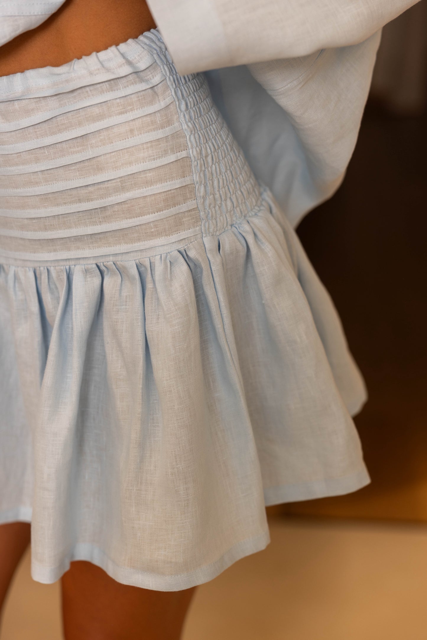 Sustainable fashion skirt for travel and slow days