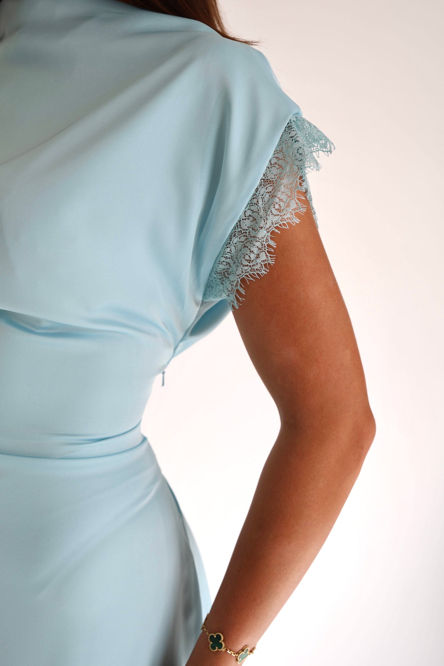 Elodie Lace-Trim Maxi Dress