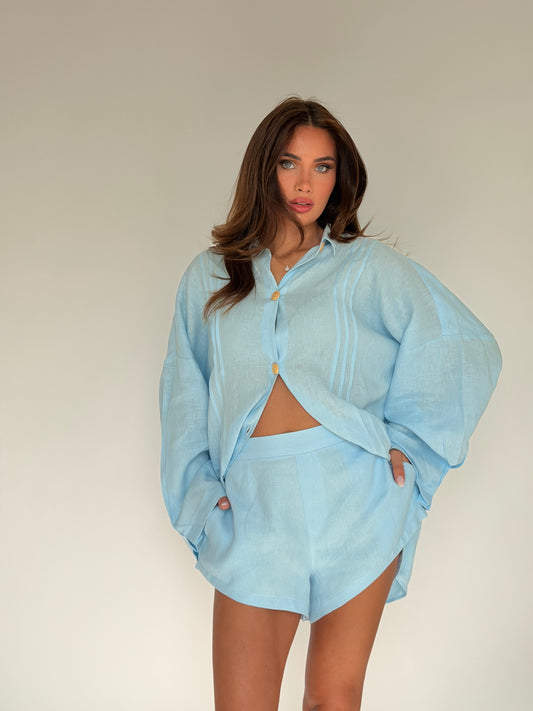 Sable Foncé Shorts-Powder Blue