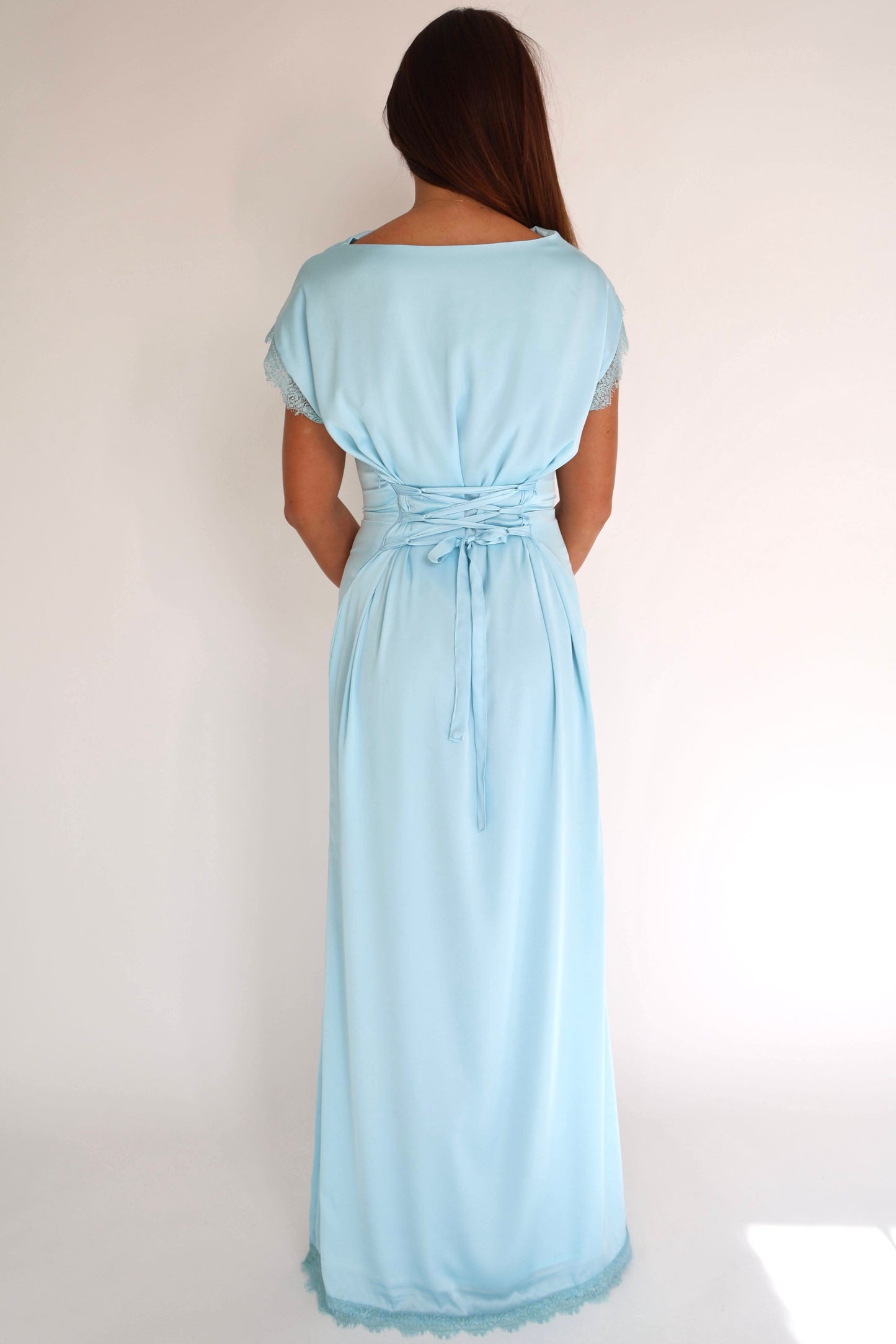 Elodie Lace-Trim Maxi Dress